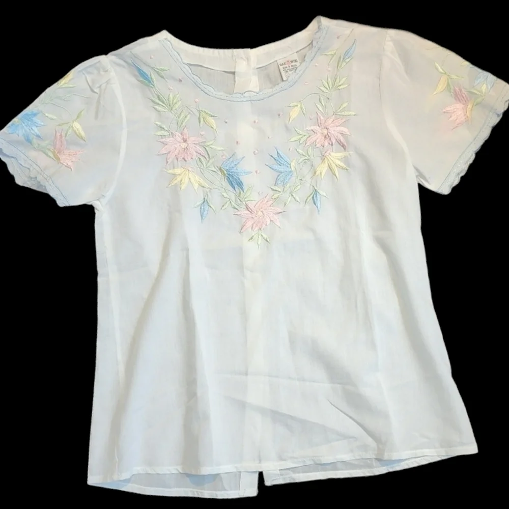 🌸Vintage 70s Cotton Top - Picture 9 of 12